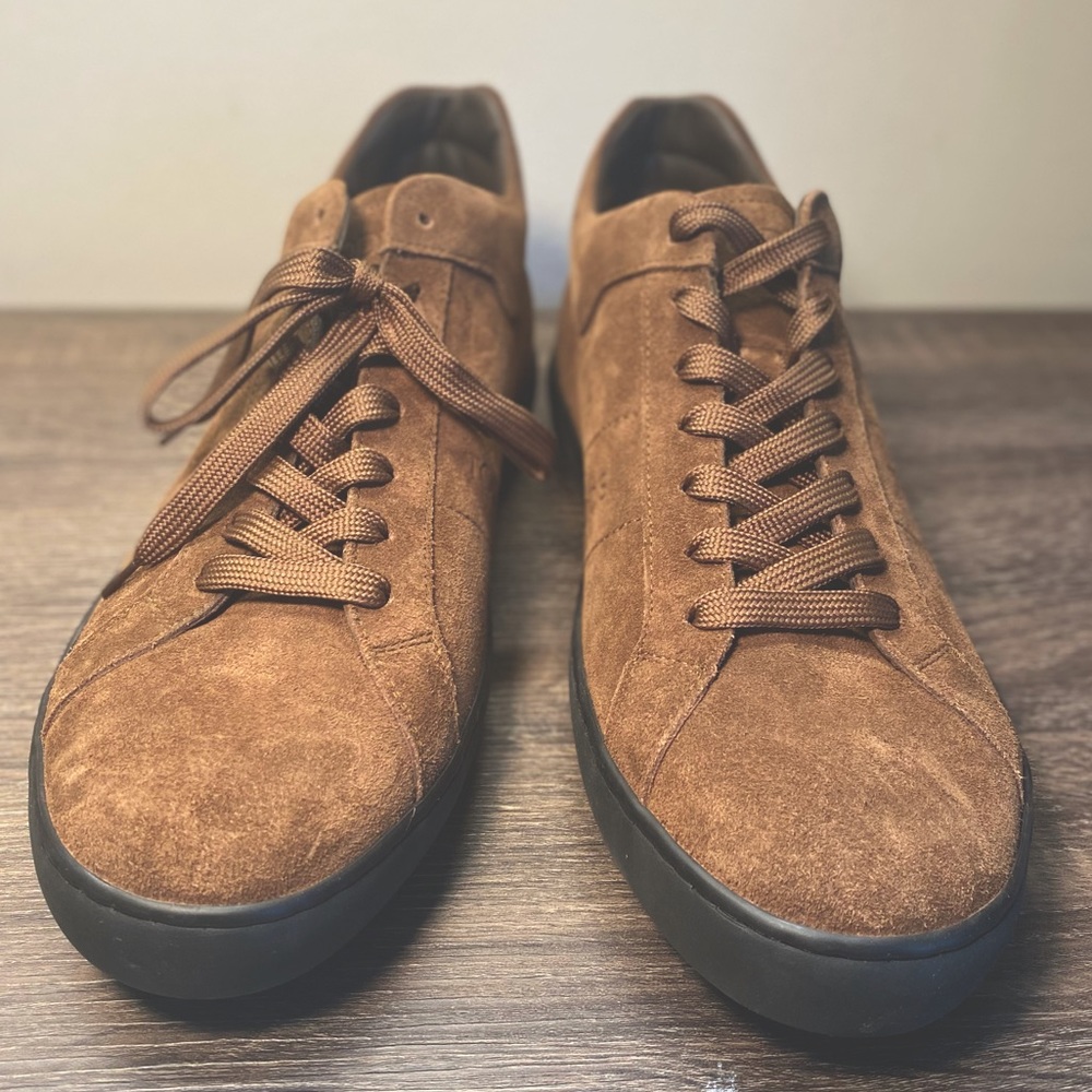 Tod’s Suede Tan Mounok 83 Sneaker (Never Worn in Box)